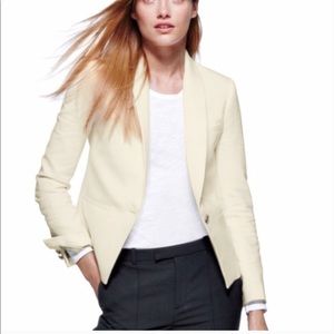 J. Crew Ivory Shawl Collar Blazer Sz 4